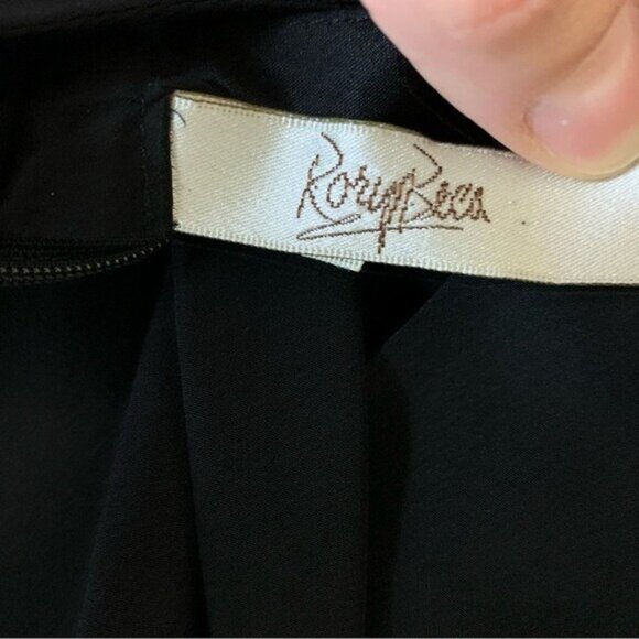 Rory Beca Black Silk Sleeveless Jumpsuit Womens Medium Halter - Picture 7 of 9